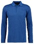 Ragman Softknit Polo Fineline Donker Blauw Melange