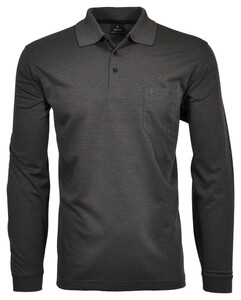 Ragman Softknit Polo Fineline Leisteen