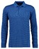 Ragman Softknit Polo Fineline Polo Donker Blauw Melange