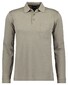 Ragman Softknit Polo Longsleeve Uni Breast Pocket Beige