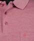 Ragman Softknit Polo Longsleeve Uni Breast Pocket Dark Vintage Red