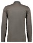 Ragman Softknit Polo Longsleeve Uni Breast Pocket Donker Taupe