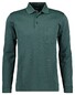 Ragman Softknit Polo Longsleeve Uni Breast Pocket Mosgroen