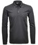 Ragman Softknit Polo Longsleeve Uni Breast Pocket Polo Antraciet