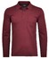 Ragman Softknit Polo Longsleeve Uni Breast Pocket Polo Terra Red