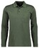 Ragman Softknit Polo Longsleeve Uni Breast Pocket Polo Thyme