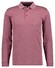 Ragman Softknit Polo Longsleeve Uni Breast Pocket Poloshirt Dark Vintage Red