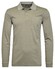 Ragman Softknit Polo Longsleeve Uni Breast Pocket Poloshirt Kitt