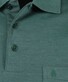 Ragman Softknit Polo Longsleeve Uni Breast Pocket Poloshirt Moss Green