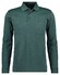Ragman Softknit Polo Longsleeve Uni Breast Pocket Poloshirt Moss Green