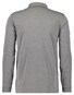 Ragman Softknit Polo Longsleeve Uni Breast Pocket Zilvergrijs