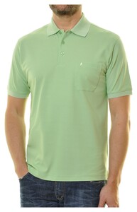 Ragman Softknit Poloshirt Breast Pocket Pima Cotton Mix Appel
