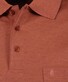 Ragman Softknit Poloshirt Breast Pocket Pima Cotton Mix Burnt Orange