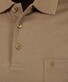 Ragman Softknit Poloshirt Breast Pocket Pima Cotton Mix Chestnut