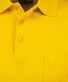 Ragman Softknit Poloshirt Breast Pocket Pima Cotton Mix Fel Geel