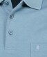 Ragman Softknit Poloshirt Breast Pocket Pima Cotton Mix Mint Blue