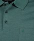Ragman Softknit Poloshirt Breast Pocket Pima Cotton Mix Mosgroen