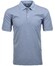 Ragman Softknit Poloshirt Breast Pocket Pima Cotton Mix Polo Duivenblauw