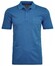 Ragman Softknit Poloshirt Breast Pocket Pima Cotton Mix Poloshirt Mid Blue Melange