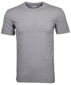 Ragman Softknit Round Neck Body Fit T-Shirt Blue Melange