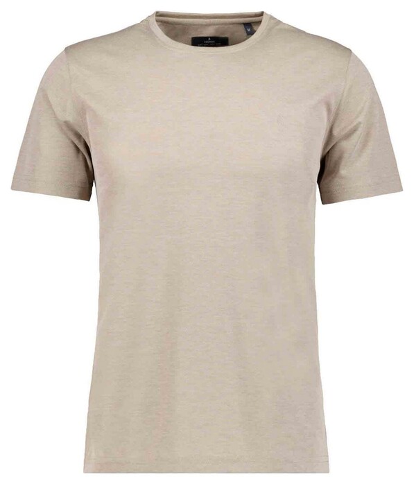 Ragman Softknit Round Neck T-Shirt Beige