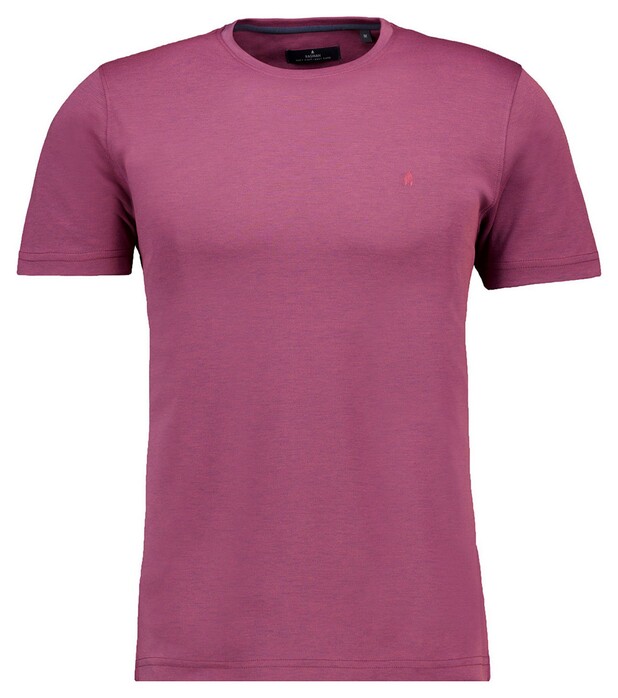 Ragman Softknit Round Neck T-Shirt Berry