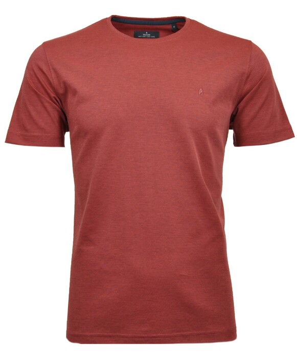 Ragman Softknit Round Neck T-Shirt Dark Coral