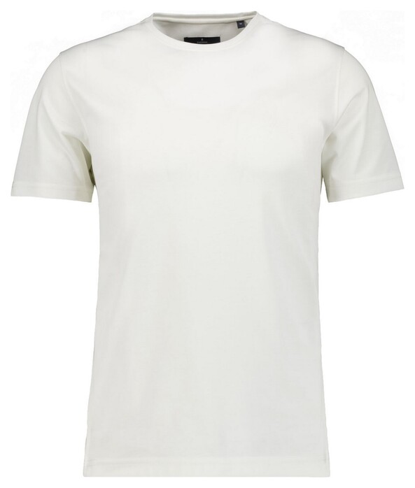 Ragman Softknit Round Neck T-Shirt Ecru