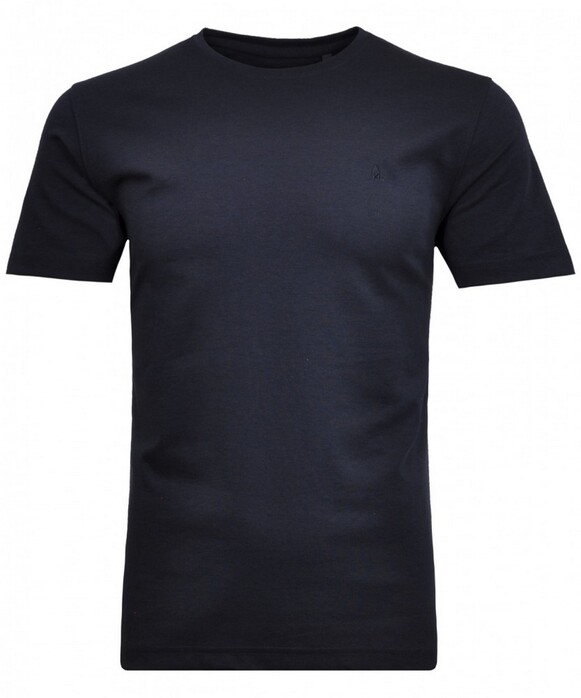 Ragman Softknit Round Neck T-Shirt Marine