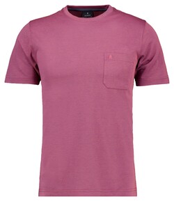 Ragman Softknit Uni Easy Care Round Neck Breast Pocket T-Shirt Berry