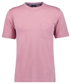 Ragman Softknit Uni Easy Care Round Neck Breast Pocket T-Shirt Roze