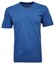 Ragman Softknit Uni Easy Care V-Neck T-Shirt Midden Blauw Melange
