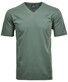 Ragman Softknit Uni Easy Care V-Neck T-Shirt Rietgroen