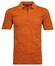 Ragman Softknit Zipper Fine Stripe Easy Care Polo Light Terra