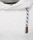 Ragman Solid Color Maseltov Collar Sweat Pullover Grey Melange