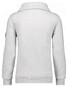 Ragman Solid Color Maseltov Collar Sweat Pullover Grey Melange