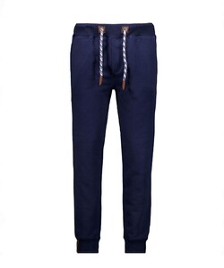Ragman Solid Color Sweat Multicolor Drawstring Joggingbroek Donker Blauw