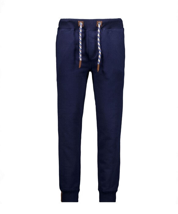 Ragman Solid Color Sweat Multicolor Drawstring Joggingbroek Donker Blauw