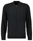 Ragman Solid Color Zip Cardigan College Collar Cotton Cashmere Vest Antraciet