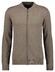 Ragman Solid Color Zip Cardigan College Collar Cotton Cashmere Vest Camel