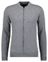 Ragman Solid Color Zip Cardigan College Collar Cotton Cashmere Vest Grijs
