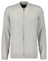 Ragman Solid Color Zip Cardigan College Collar Cotton Cashmere Vest Licht Grijs