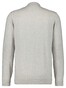 Ragman Solid Color Zip Cardigan College Collar Cotton Cashmere Vest Licht Grijs
