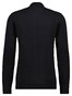 Ragman Solid Color Zip Cardigan College Collar Cotton Cashmere Vest Zwart