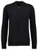 Ragman Solid Color Zip Cardigan College Collar Cotton Cashmere Vest Zwart