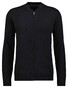 Ragman Solid Color Zip Cardigan College Collar Cotton Cashmere Vest Zwart