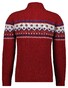 Ragman Stand Up Zip Collar Norwegian Style Pattern Trui Roestrood