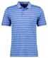 Ragman Striped Polo Blauw