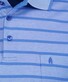 Ragman Striped Polo Blauw