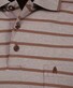 Ragman Striped Polo Chestnut